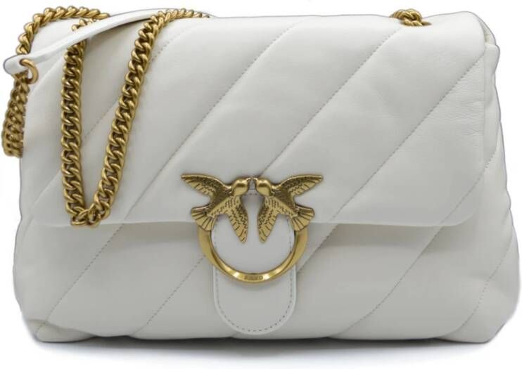 pinko Love BIG Puff Ivory BAG , Beige, Dames