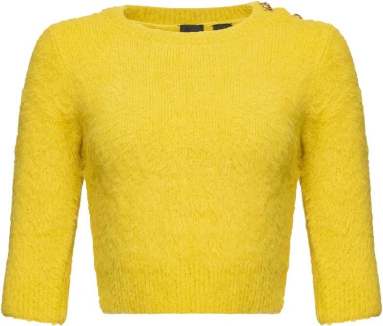 pinko Round neck Knitwear , Geel, Dames