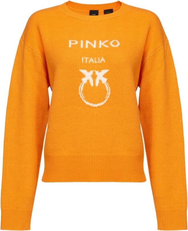 pinko Hoodies & Sweatvesten Oranje Dames