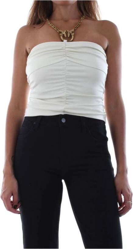 pinko TOP E Body Vardo Z00 , Wit, Dames