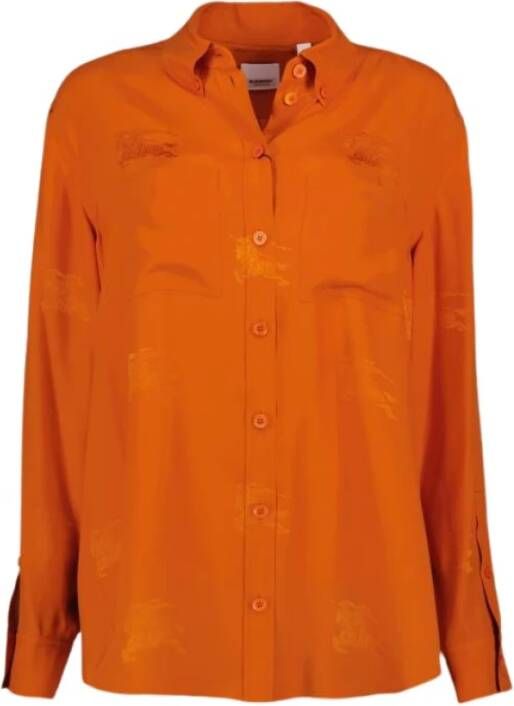 Burberry Alledaagse t shirts , Oranje, Dames