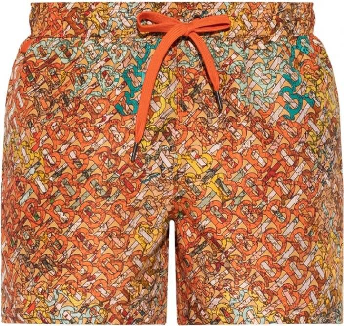 Burberry Greenford Swim Shorts , Oranje, Heren