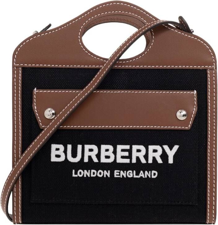 Burberry Micro sac Pocket Taille TU, Couleur Presta Noir, Bestseller 25 , Zwart, Dames