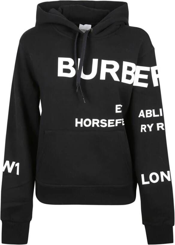 Burberry Hoodies & Sweatvesten Zwart Dames