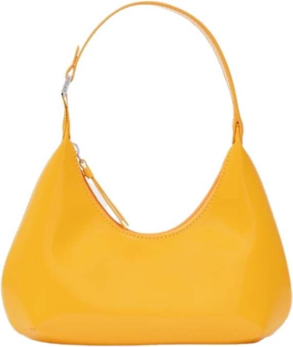 By FAR Baby Amber Bag in Orange Glossy Leather , Oranje, Dames