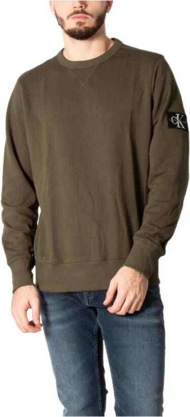 Calvin klein Jeans Men& Sweatshirt Jeans, Groen, Heren