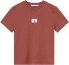 Calvin Klein Roest T shirt Badge Seaming Tee online kopen