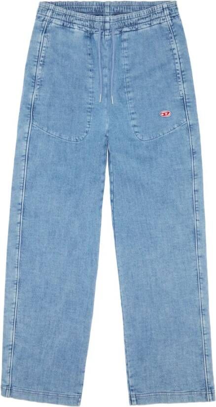 Diesel D Martians Track Denim Joggjeans® , Blauw, Heren