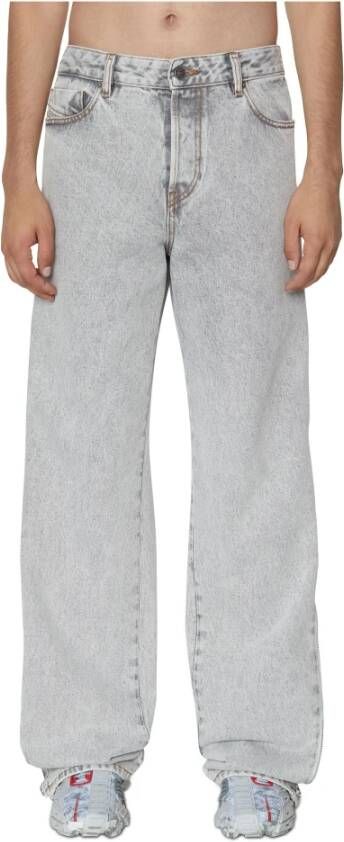 Diesel Loose Fit Jeans Grijs Heren