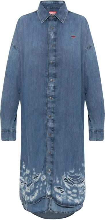 Diesel ‘De Davis L’ dress , Blauw, Dames