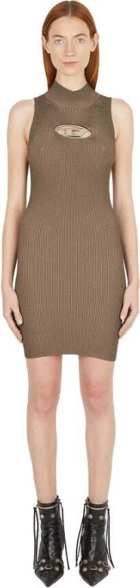 Diesel Casual kleedjes Bruin Dames