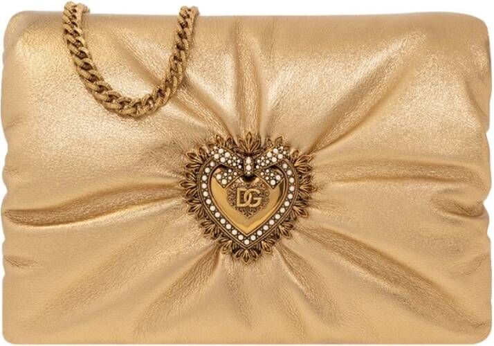 Dolce & Gabbana ‘Devotion Medium’ shoulder bag , Geel, Dames