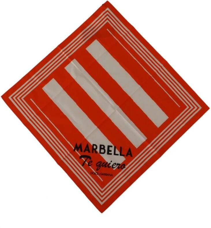 Dolce Gabbana Tørklæde Ms6100 , Oranje, Dames