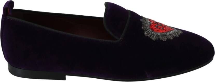 Dolce & Gabbana Instappers & Slip ons Paars Heren