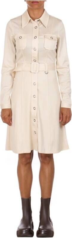 Guess Beige Midi Jurk Jeanne Dress