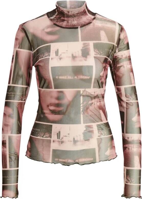jack & jones Tops met lange mouwen , Bruin, Dames