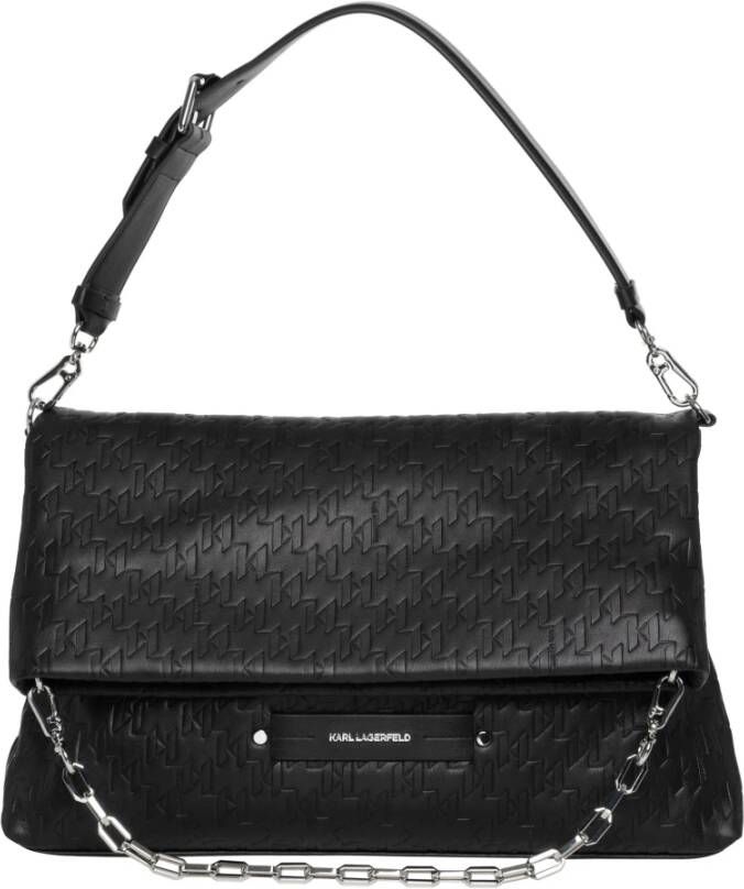 Karl Lagerfeld Kushion Embossed Folded Tote Bag , Zwart, Dames