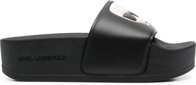 Karl Lagerfeld Teenslippers KONDO MAXI Ikonic Platform Slide