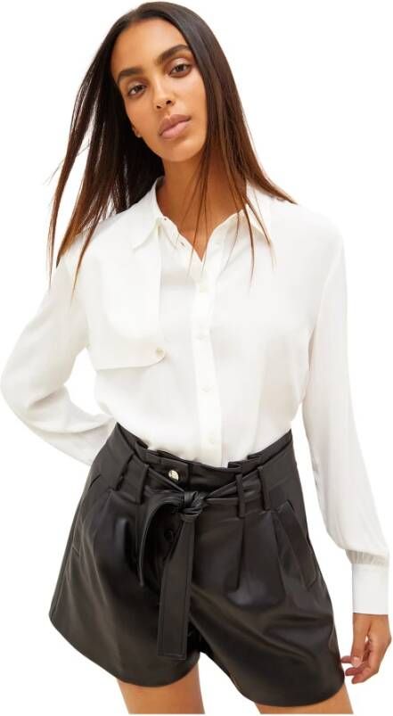 Liu Jo Camicia in Crêpe de China White , Wit, Dames