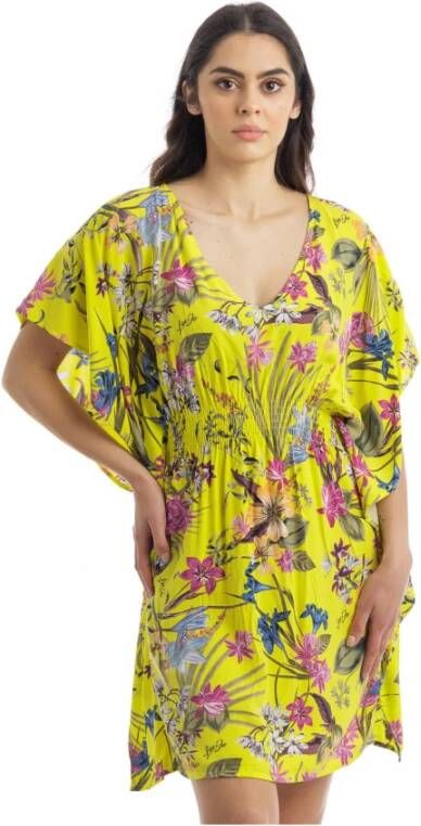 Liu Jo Korte jurk met print , Geel, Dames