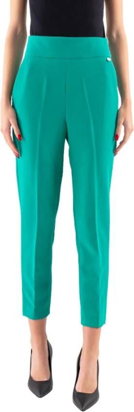 Liu Jo Bijgesneden broek , Groen, Dames
