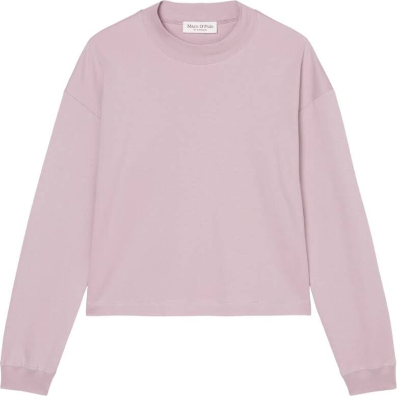 Marc O'Polo Bijgesneden top met lange mouwen , Paars, Dames