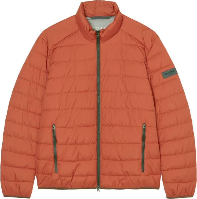 Marc O'Polo Lichtgewicht gewatteerde jas , Oranje, Heren