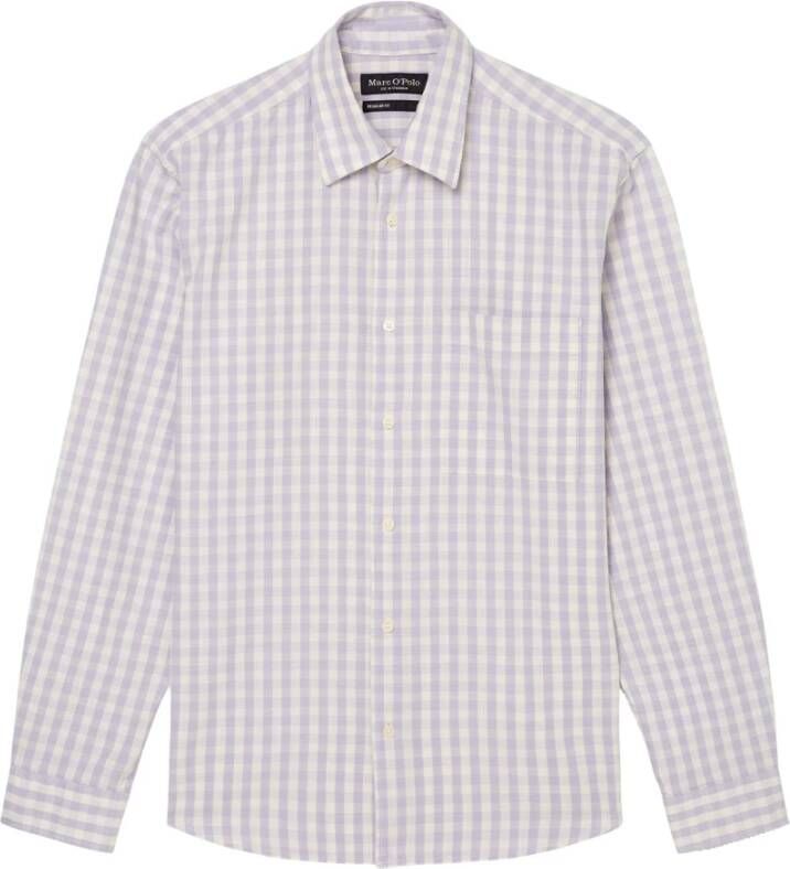 Marc O'Polo Casual Overhemden Paars Heren