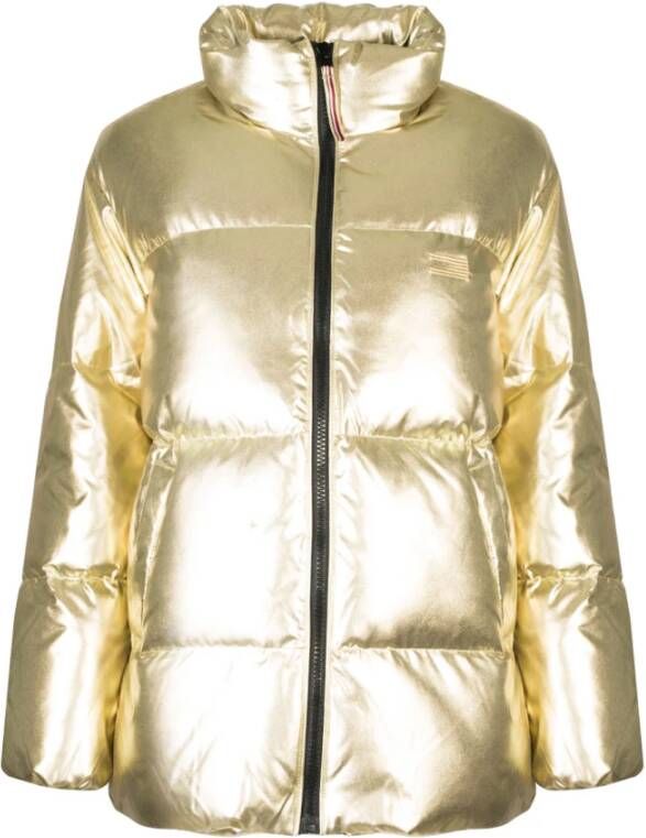 Tommy Hilfiger Icon metallic puffer jack met donsvulling