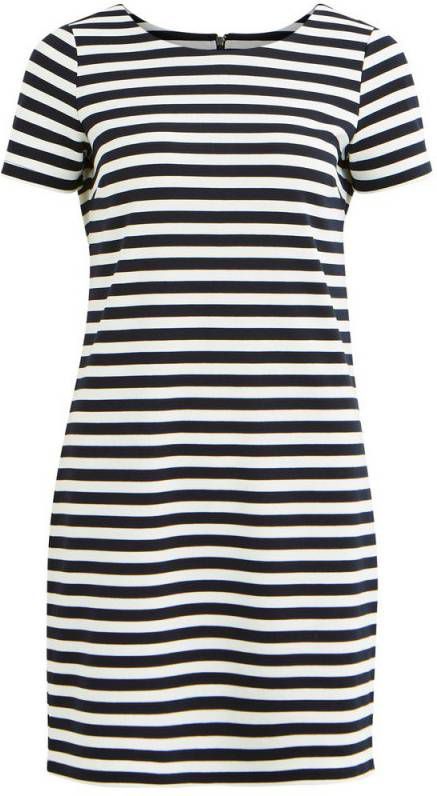 Vila Vitinny T shirt Jurk met streep dessin , Blauw, Dames