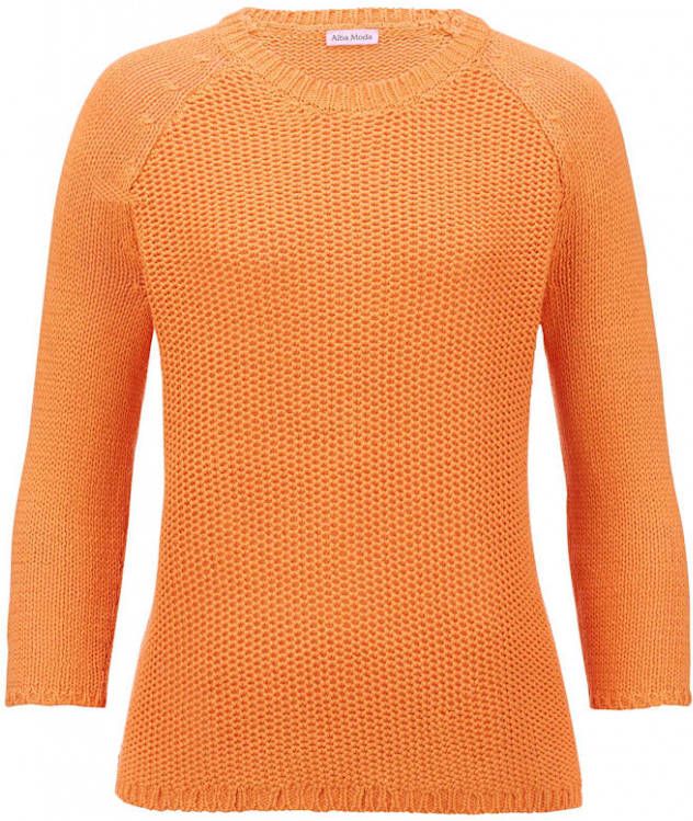 alba moda Trui met opvallende structuur Perzik
