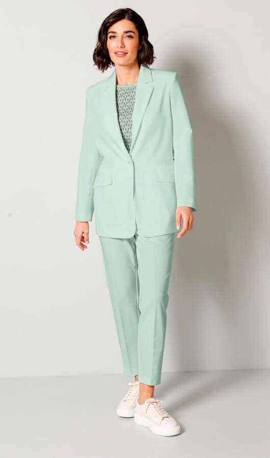 MONA Blazer met reverskraag Mintgroen