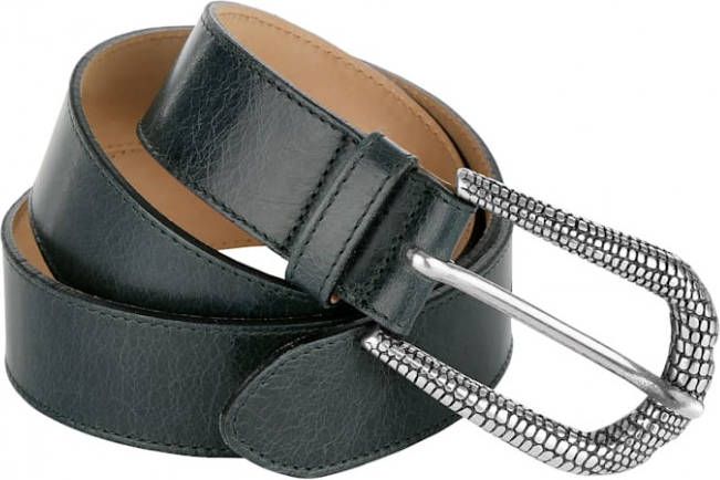 MONA Leren riem Petrol