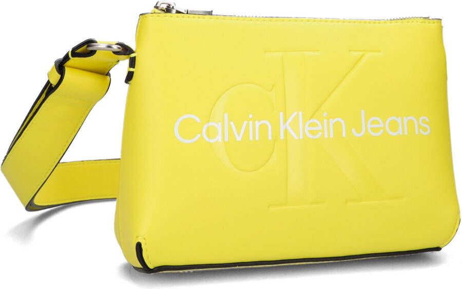 Calvin Klein Gele Schoudertas Sculpted Camera Pouch21 Mono