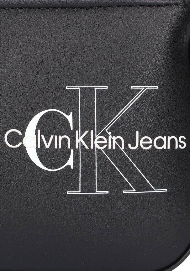 Calvin Klein Zwarte Schoudertas Sculpted Shoulder Pouch Two Tone