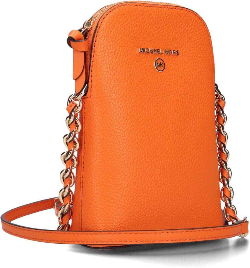 Michael Kors Oranje Schoudertas Sm Ns Chn Phn