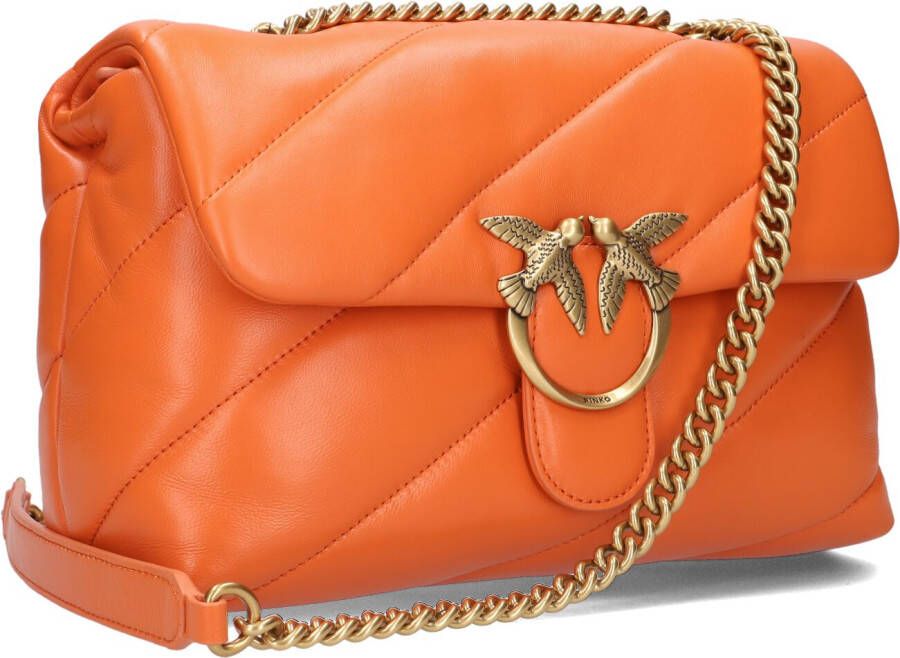 Pinko Oranje Schoudertas Love Classic Puff Maxi Quilt