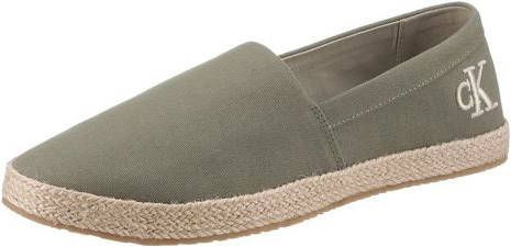 Calvin Klein Espadrilles met raffia rand langs de loopzool