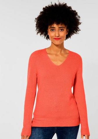 STREET ONE Trui met V hals