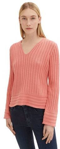 Tom Tailor Gebreide trui damestrui V hals