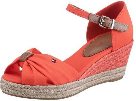 Tommy Hilfiger Sleehaksandaaltjes BASIC OPEN TOE MID WEDGE