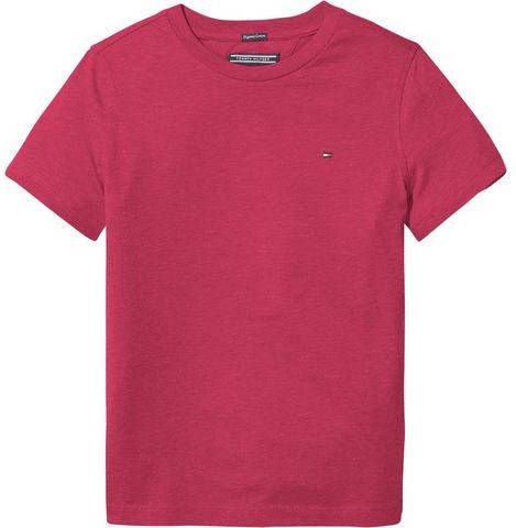 Tommy Hilfiger T shirt van biologisch katoen oranje