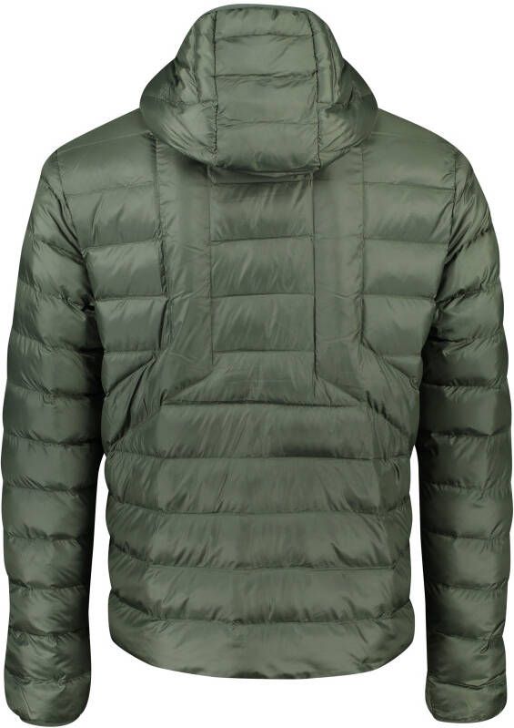 Diesel winterjas groen slim fit effen rits