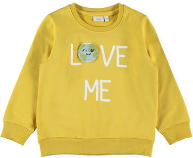 name it Girls Sweatshirt NMFLA PLANET Pikante Mosterd