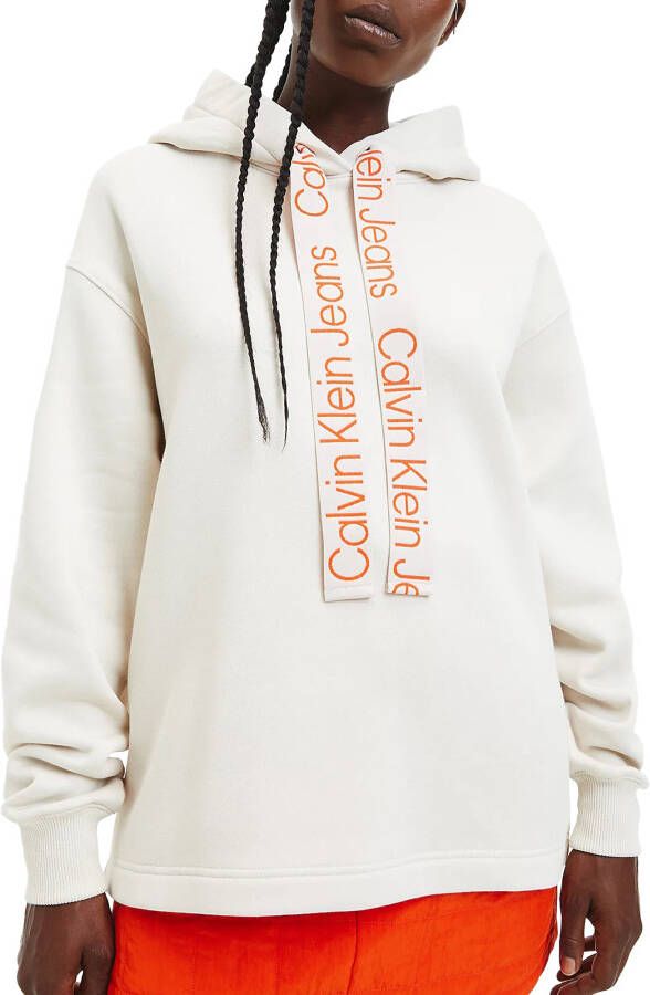 Calvin Klein Hoodie CONTRAST DRAWCORDS HOODIE met extra brede rijgkoordjes