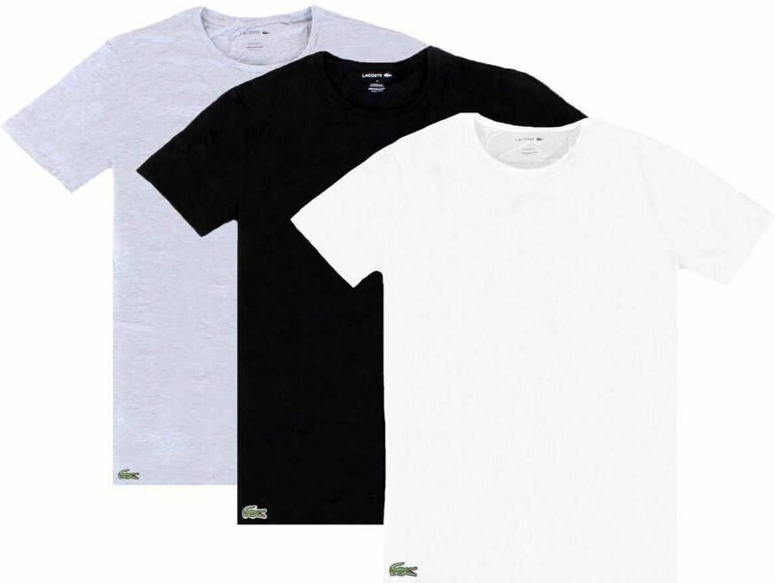 Lacoste Essentials Basic Crew Shirt Heren(3 pack )