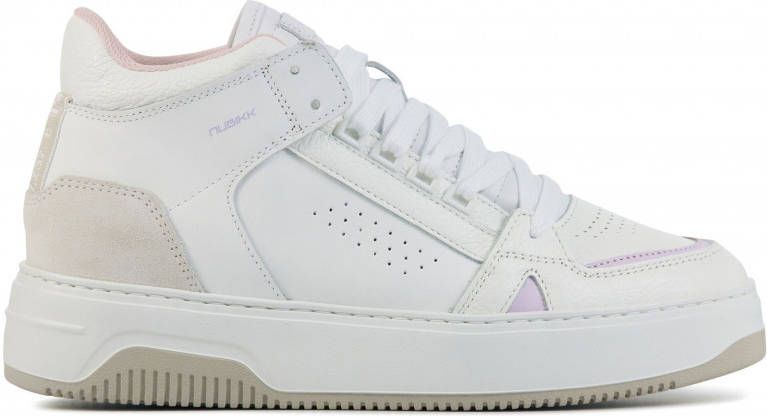 Nubikk Witte Hoge Sneaker Basket Mid Dames