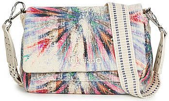 Desigual crossbody tas met tie dye print ecru