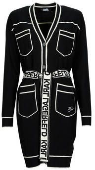 Karl Lagerfeld Vest ingekort , Zwart, Dames