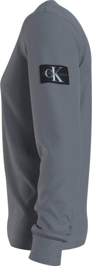 Calvin Klein J30j316610 waffle badge pn6 overcast grey  , longslee